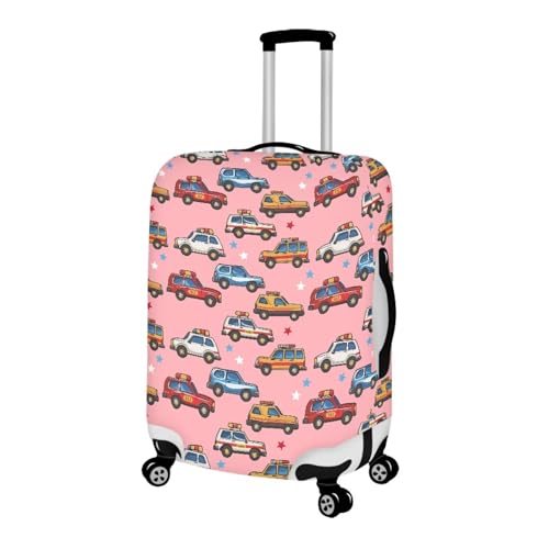 Police Cars Print Suitcase Cover,Personalized Carry on Suitcase Cover for Boys,Cute Luggage Sleeve,Luggage Cover Protector for Girls,Suitcase Case,Christmas Gift2