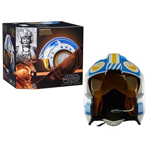 Star Wars The Black Series Carson Teva Casco electrónico premium con luces LED y sonidos avanzados, Juguete para niños y niñas de 14 años o más, Construcción y diversión en familia | Ya disponible en tu tienda friki favorita! En mundofriki.es!
