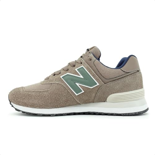 Tenis Nb 574v2, Unisex, MARROM/VERDE OCEANO, 36