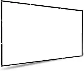 Tela do Projetor de 100 Polegadas, Telas de Filmes Portáteis do Projetor do 16:9, Tela de Projeção Exterior Lavável Dobrável, Tela de Projetor HD Anti-rugas para Casa, Festa,