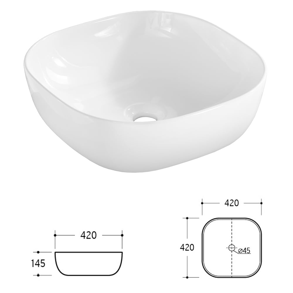 Lomadox Doppel-Waschtisch Set, Unterschrank Hochglanz weiß Wotaneiche, 2 Keramik-Waschbecken, 4 Softclose-Schubkästen, Regal, B/H/T ca.: 141/74,5/46 cm