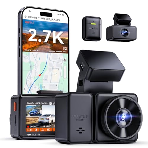 Amazon | VANTRUE E2 ドライブレコーダー 前後2.7K 1944P+1944P