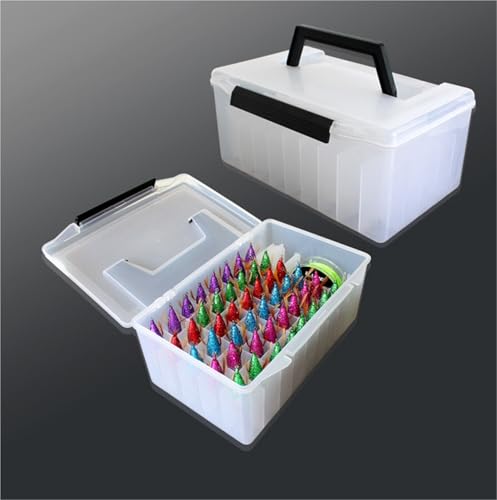 Caja de herramientas de pesca, caja de almacenamiento multifuncional para cebo con agujero de drenaje para una mejor organización y accesorios