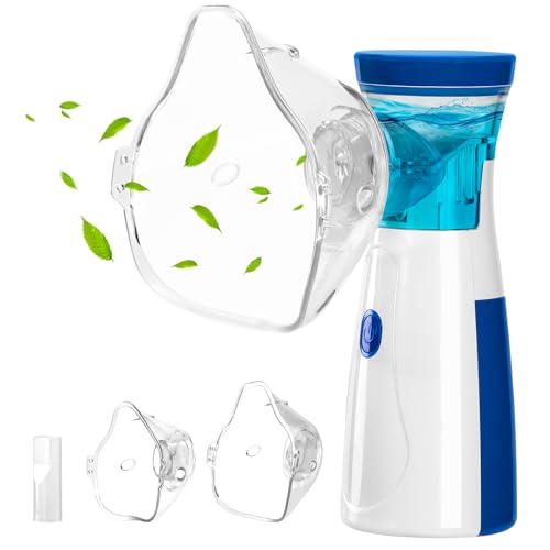 Generic - Mesh Nebulizer - Portable Nebulizing Machine for Adults & Kids,Battery/USB Powered - Includes Mouthpiece & Mask,M102