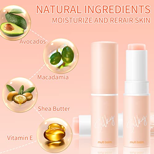 Erinde 2Pcs Wrinkle Repair Moisturizing Multi Balm Stick, Anti-Wrinkle & Hydrate Face Balm Eye Balm, Face Moisturizer Primer Body Hydrating Stick For Dry Skin, 14G/0.492 Oz. #TOP3