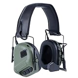 Mirnoadic Orejas electrónicas Reducción de Ruido Ear Defensores Protección auditiva Auriculares Anti Ruido con micrófono para Mujeres Hombres Green Sports Accesorios AIRNEOTETETHEAD