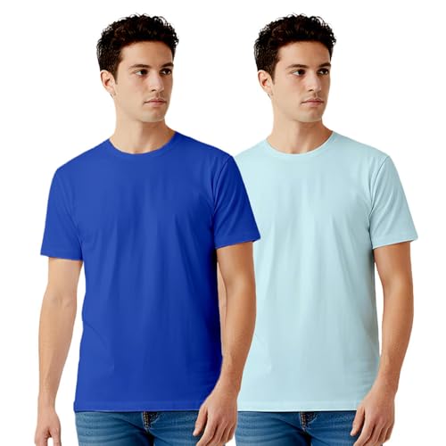 Image of 100% PIMA Cotton T Shirt for Man | Premium Men T-Shirts Regular Fit | Half Sleeve Round Neck Cotton Tshirt for Man | Mens Tees Made for Indian Climate | Available in 10 Colours