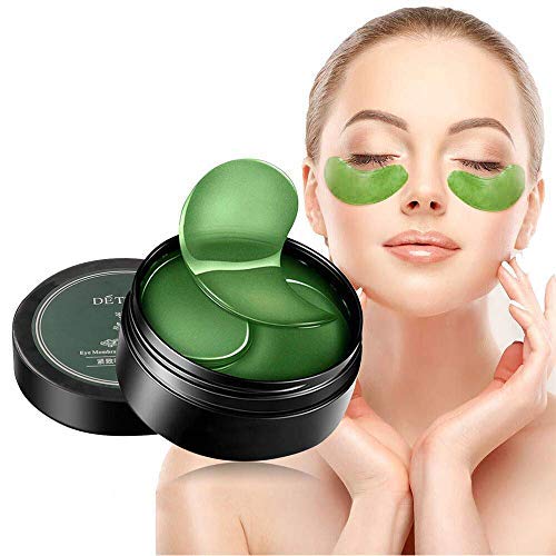 Under Eye Mask, Collagen Eye Mask, Eye Gel Pads, Green Tea Under Eye Patches, Firming Eye Mask, 60PCS Collagen Eye Patches for Eye Moisturizing, Dark Circles, Wrinkles, Fine Lines, Under Eye Bags