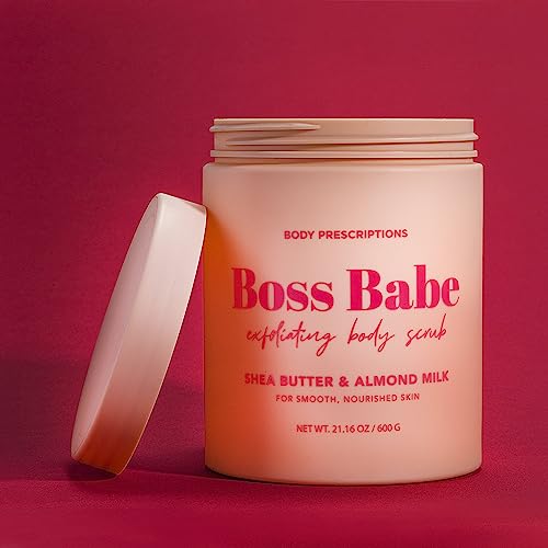 Image of Body Prescriptions Exfoliating Body Scrub - Body Cleanser for Nourished, Ultra-Smooth Skin, Shea Butter and Almond Milk