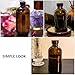 Ipetboom Brown Glass Reagent Bottles Set, 500ml Small Mouth Sample Bottles with Funnel, 5pcs Amber Chemical Liquid Sampling Vials for Laboratory and Industrial Use Random Color