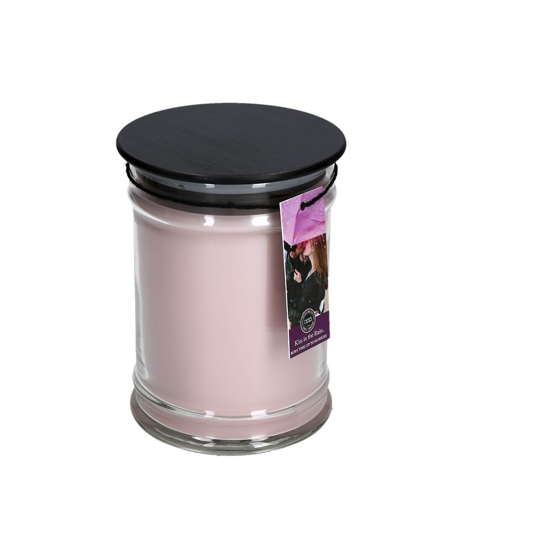 Bridgewater Candle 18oz Large Soy Wax Blend Fragranced Jar Candle-Kiss in The Rain