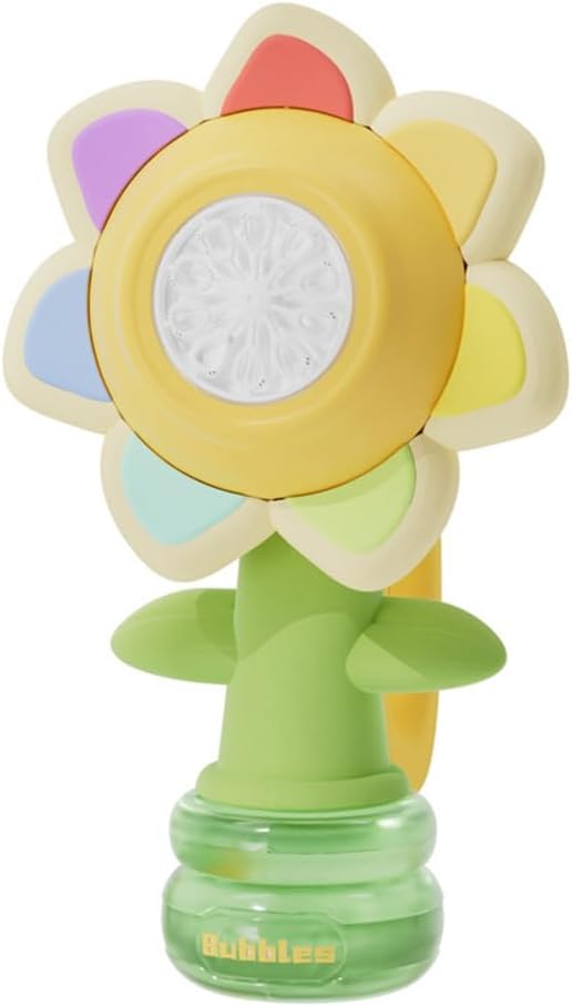 Sunflower Dancing Bubble Machine, Swing Electric Automatic Bubble Machine, Soap Blower, Party Toy Children'S Gift