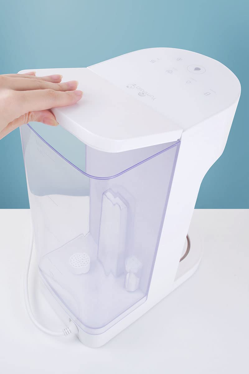 Yum Asia Oyu Dispenser digitale istantaneo di acqua calda con display touch LED "Hidden Under" bianco, capacità 4 litri, Ecoboil, tecnologia InstaHEAT, 220-240V, alimentazione EU