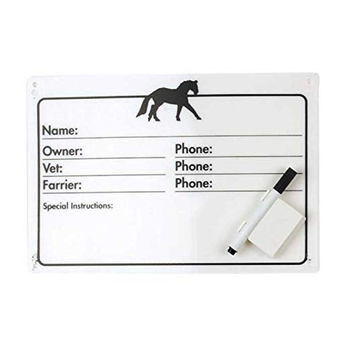 Centaur Horse Info Stall Plaque w- Dry Erase Pen