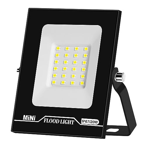 Projecteur LED 20W blanc froid DELURA spot étanche IP65 extérieur éclairage jardin