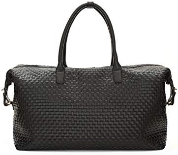 Lulu Dharma Vegan Leather Duffel Bag for Travel (20L x 14H x 7.5W Inches) Weekender Bag for Women and Men - Carry-On Luggage with Durable Zipper and Cross Body Strap 2 Lulu Dharma Vegan Leather Duffel Bag for Travel (20L x 14H x 7.5W Inches) Weekender Bag for Women and Men - Carry-On Luggage with Durable Zipper and Cross Body Strap