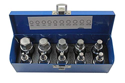 BERGEN TOOLS B1695 US Pro - Juego de puntas hexagonales de 1/2 pulgadas