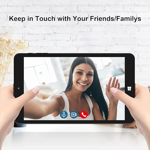 Image of 8 Inch Windows Tablet, 4GB RAM 64GB ROM, Intel Quad-Core Processor, 1280x800 HD IPS Touchscreen, 2.4G WiFi Bluetooth 4.0, Portable Small Tablet PC for Study, Home Office and Daily Use