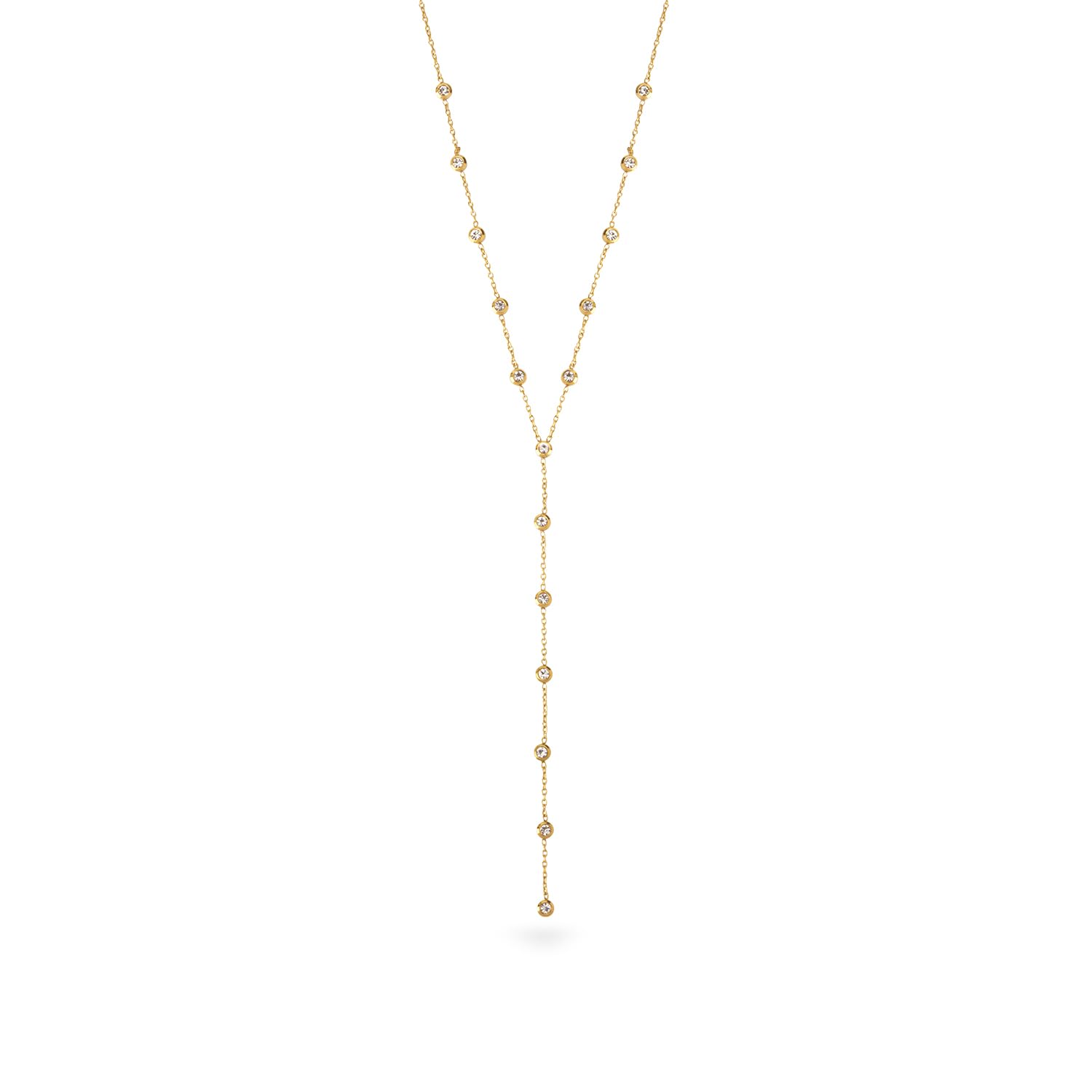 Dainty Y-Drop Necklace for Women - Waterproof & Anti-Tarnish-image-25