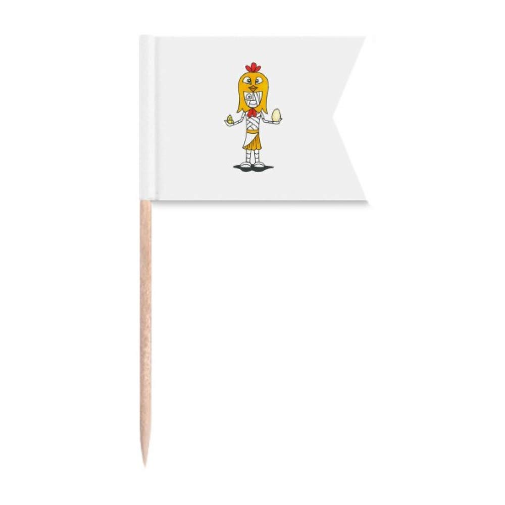 Chapeau de Poulet Horus Égypte DIYlab décoration gâteau pic fromage pique fête anniversaire