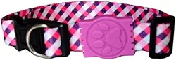 MY PET BRASIL Coleira Para Cachorros Pp Coleira Ajustável Pink & Purple Passeio E Viagem Confortável E Resistente