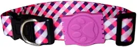 MY PET BRASIL Coleira Para Cachorros Pp Coleira Ajustável Pink & Purple Passeio E Viagem Confortável E Resistente