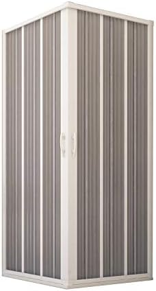 Box Doccia A Soffietto In PVC - Riducibile 100-80x185 Cm, Anticalcare, Antiurto | Kit Completo Con Accessori