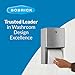 Bobrick Surface-Mounted Multi-Roll Toilet Tissue Dispenser – Satin-Finish Stainless Steel, ADA Compliant, Holds Two Standard Rolls, Theft-Resistant Heavy-Duty Spindles, ConturaSeries Design (Model B-4288)