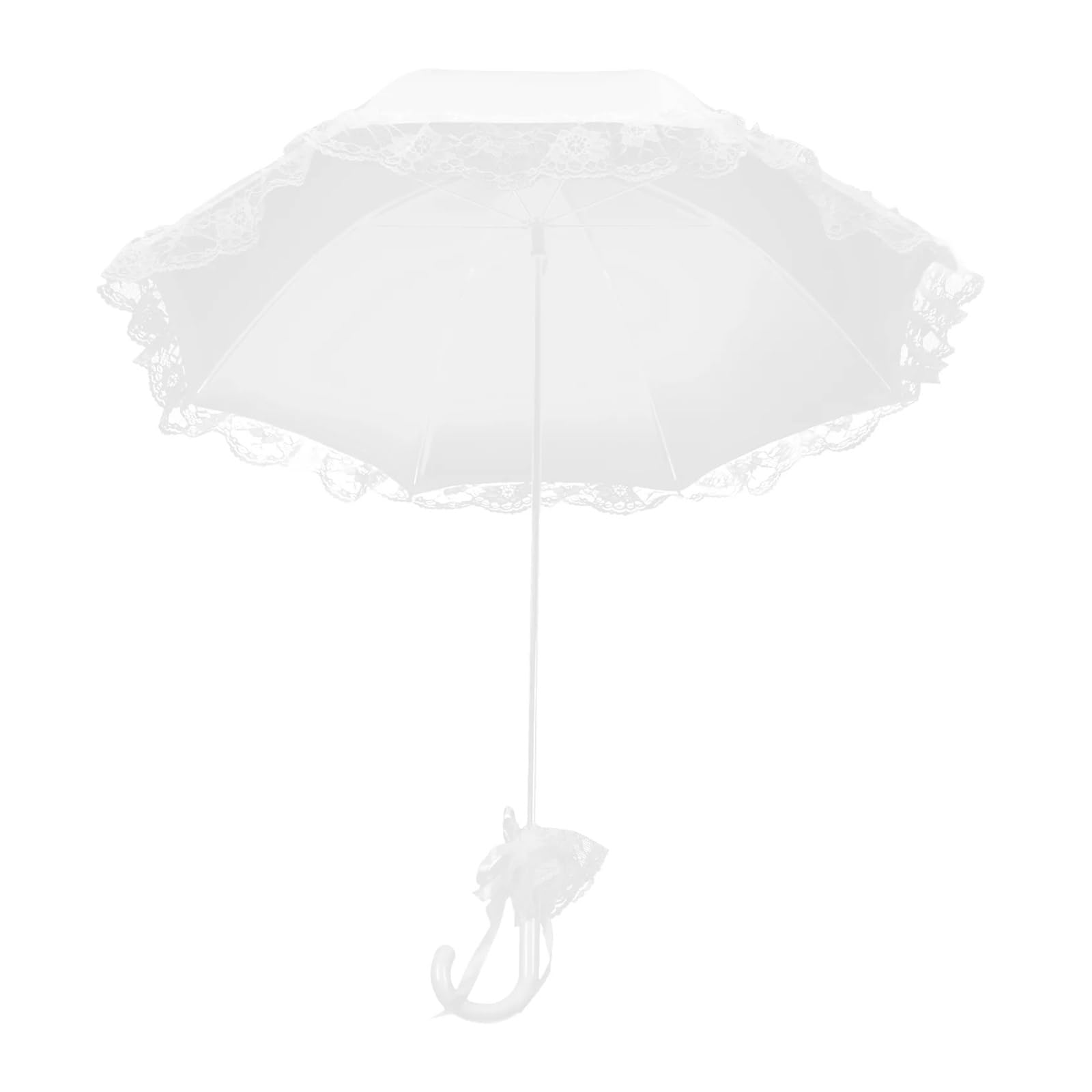 Koronkowa parasolka, Koronkowy Parasol Ślubny Fotografia Prop Biały 78x70cm