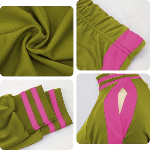 Image of TOPONSKY Womens 2 Piece Sports Outfit Tracksuit Shirt Shorts Jogger Bodycon Sets