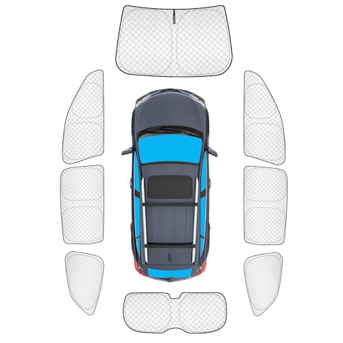 KMF 8pcs Thicken Sun Shades for Subaru Ascent 2019-2025 2026 Accessories, Full Car Window Covers...