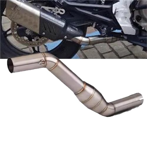 Section centrale d'échappement en acier inoxydable pour CFMOTO NK400 et NK650