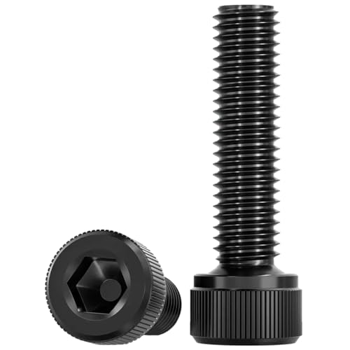 Image of Drenky Allen Socket Cap Head Screws M6 X 25mm Cylinder Screws with Hexagon Socket SUS 304 Black Screws DIN 912 (ISO 4762) M6 Hexagon Socket Screw/Bolts Allen Socket Cap Screws, Pack of 20
