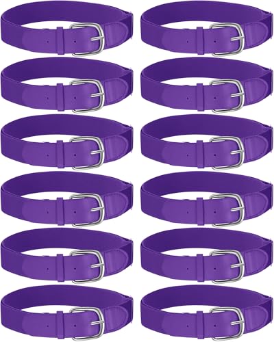 Image of Hercicy 12 Pcs Baseball Belts Softball Belts Bulk for Adult and Youth Adjustable