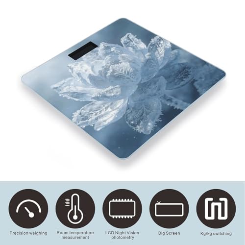 Báscula digital de baño vidrio templado 400 lb miniatura 3