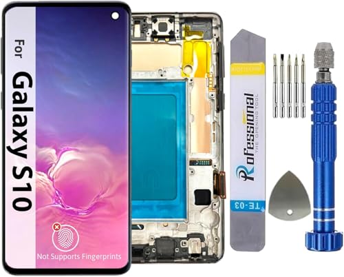 Écran tactile Samsung S10 réactif et fluide technologie INCELL pour réparation G973 noir