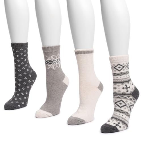 Image of MUK LUKS Women's Holiday 4 Pair Pack Socks