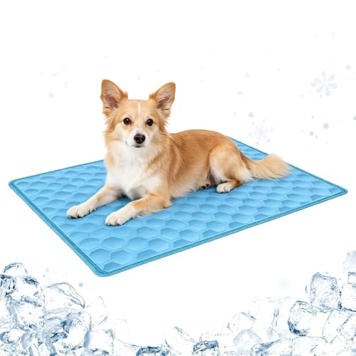 Tappetino Rinfrescante per Cani - Cuscino Resistente ai Morsi, Tappetino di Raffreddamento per Gatti - per Dormire, Rilassarsi, Viaggiare, Rifugio, Cortile, Box per Cani, Divano, Pavimento per Animali