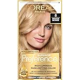 L'Oreal Paris Superior Preference Fade-Defying + Shine Permanent Hair Color, 8 Medium Blonde, Pack of 1, Hair Dye
