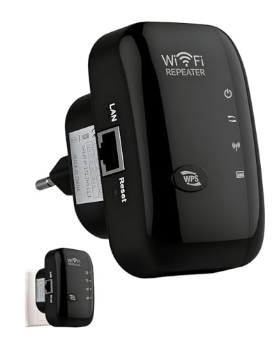 Repetidor de Red Inalámbrico 300 Mbps con Largo Alcance, Amplificador de Señal Estable para Hogar u Oficina, Extensor Compatible con Routers Comunes Ideal para Eliminar Zonas Sin Cobertura