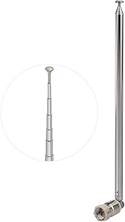 Bingfu FM Antenna 115cm 7 Sections Telescopic FM Radio Antenna Replacement for Yamaha Onkyo Pioneer Marantz Indoor Sound HD Radio Bluetooth Home Stereo Receiver AV Audio Video Home Theater Receiver