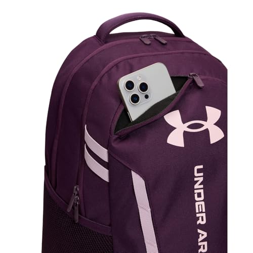 Image of Under Armour Unisex Hustle 6.0 Backpack, (526) Purple Echo /Prime Pink /Prime Pink, One Size Fits Most