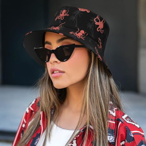 Chapéus bucket para mulheres homens reversível feminino masculino sol golfe chapéu balde casual viag