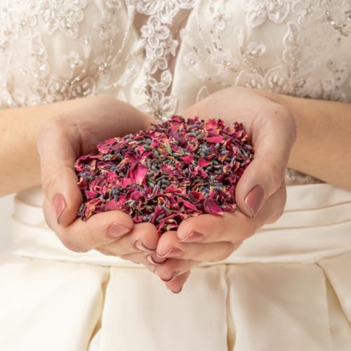 Miniatura 6 de Burgundy Premium - Confeti De Boda 1l Petalos De Boda Confeti 100 Biodegradable - Casia Natura
