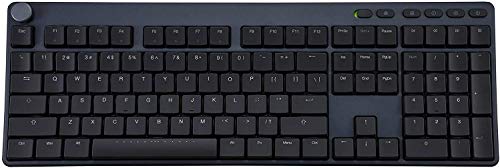 Crazy Deals iKBC Typemaster X410 White Backlit LED Mechanical Keyboard with Cherry MX Low Profile Red Switch for Windows/Mac, Full Size Keyboards, Dark Gray Case, Black ABS 108 Keycaps, ANSI/US QWERTY