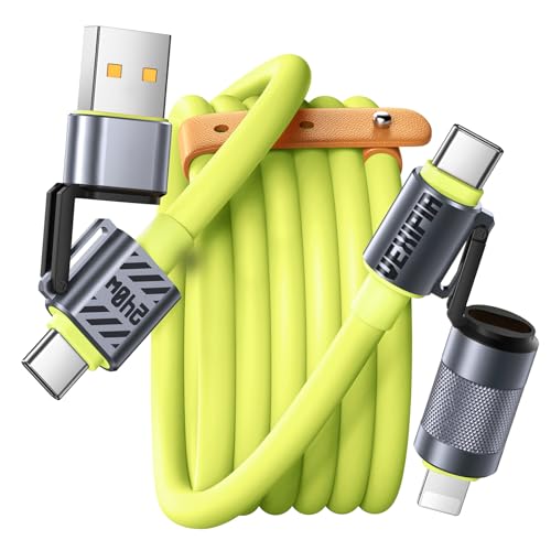4-in-1 multi USB-C cable: 240W fast charging & data transfer (4 ports)