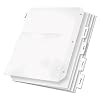 Cardinal 84010 Poly Ring Binder Pockets, 11 x 8 1/2, Clear, 5/Pack