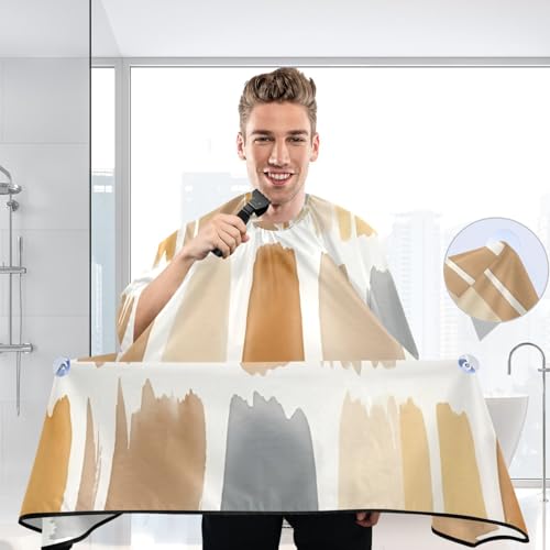 Capa de corte de cabello Qilmy Morandi Stripe 140x165 cm miniatura 5