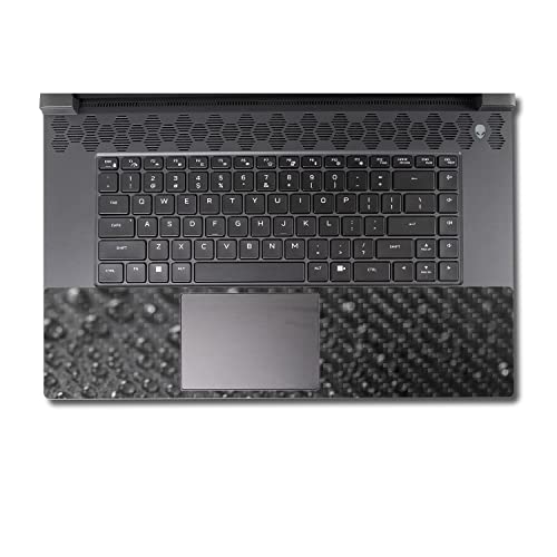 Image of MightySkins Carbon Fiber Skin Compatible with Alienware M17 R5 (2022) Full Wrap Kit - Dewdrop | Protective, Durable Textured Carbon Fiber Finish | Easy to Apply & Change Styles | Made in The USA