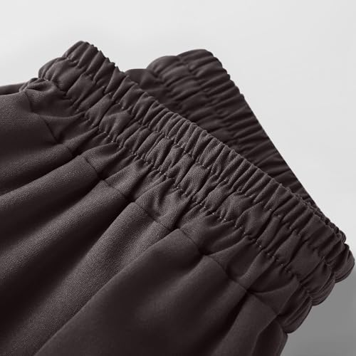 Kids Boys Girls Cargo Shorts with Pockets Knee Length Elastic Waist Baggy Wide Leg Summer Short Pants Cropped Pants4